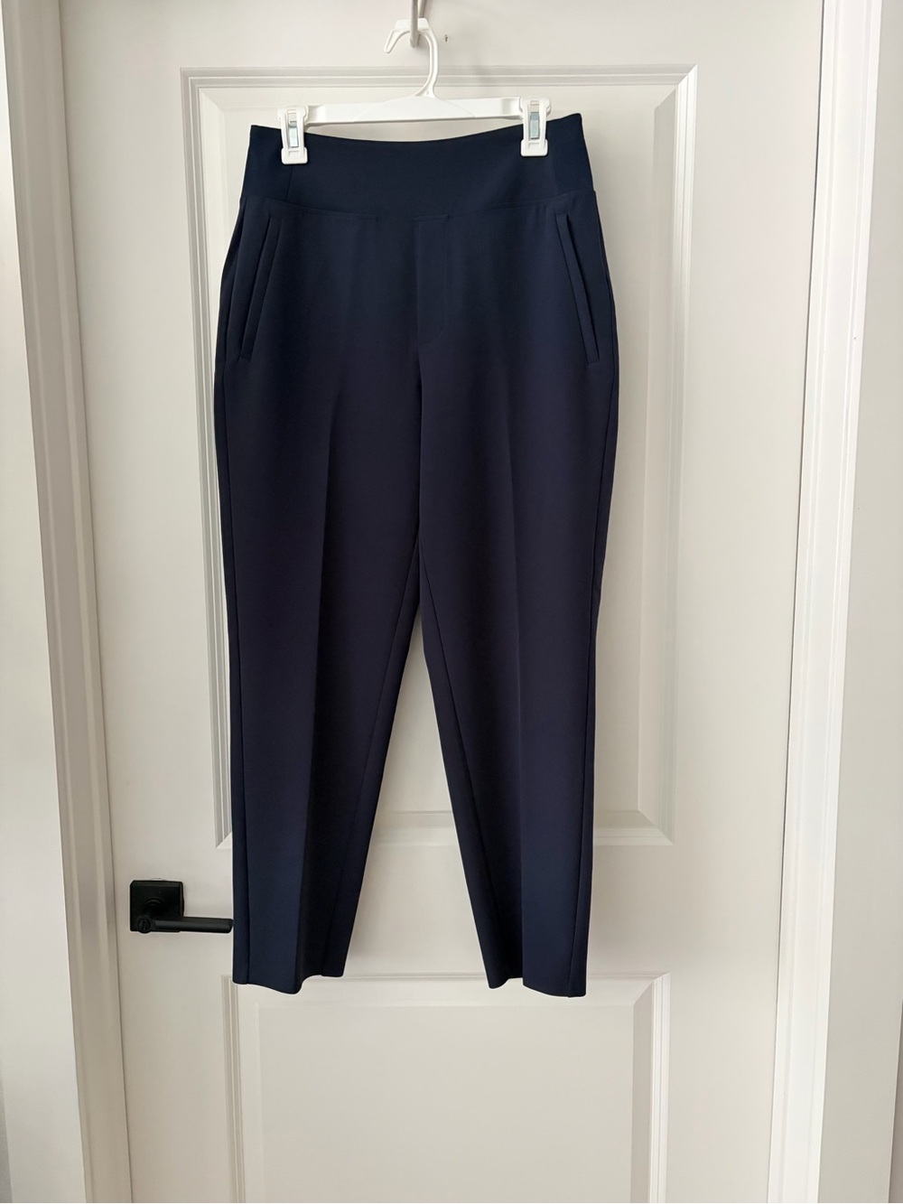 Athleta Dark Navy Cropped Pull-On Trousers